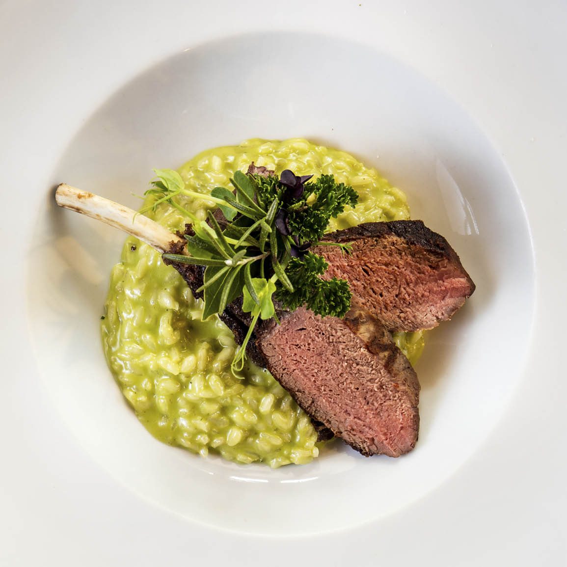 Lamm-Risotto – Gasthof Goldener Löwe, Montan