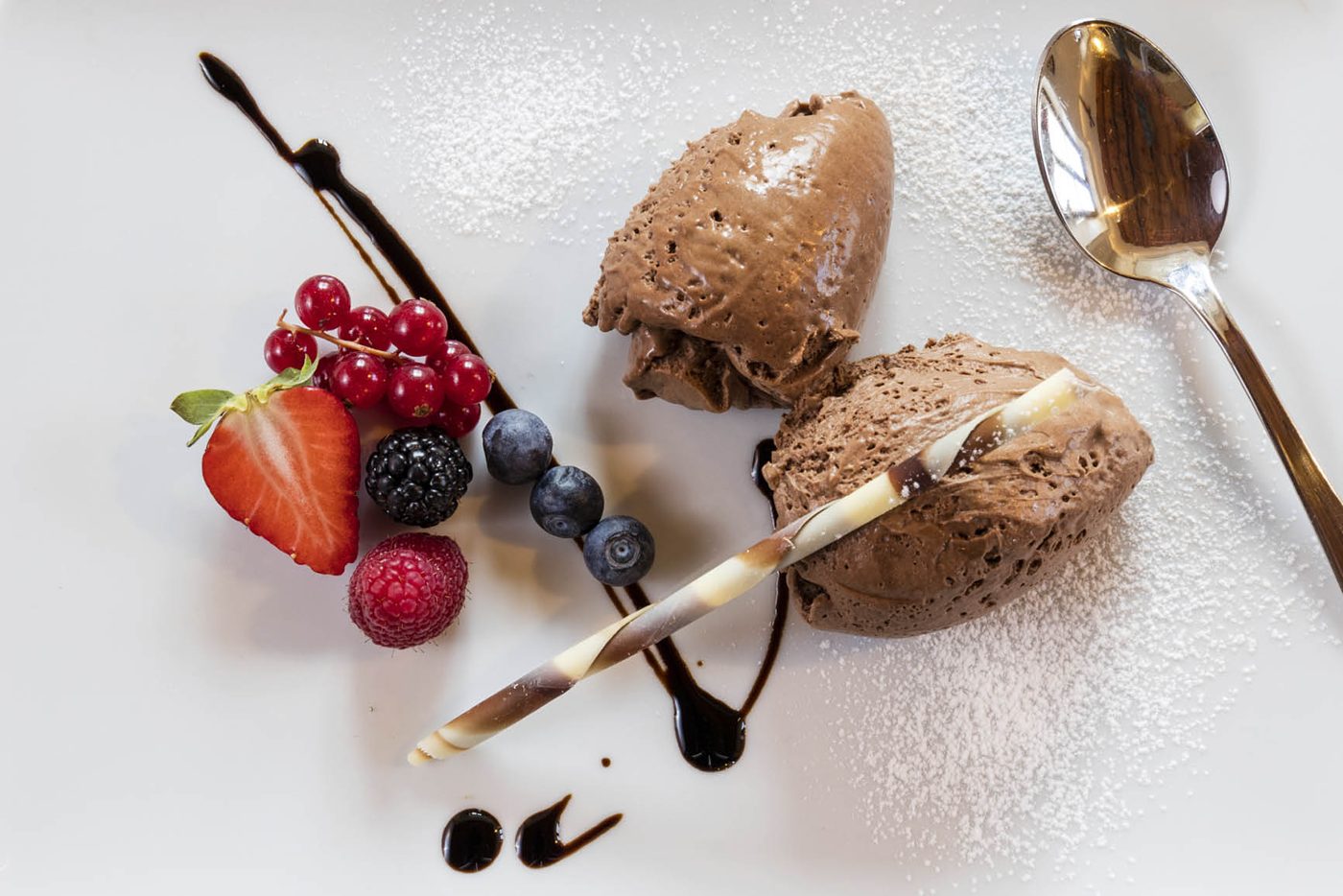 Schokoladenmousse – Gasthof Goldener Löwe, Montan
