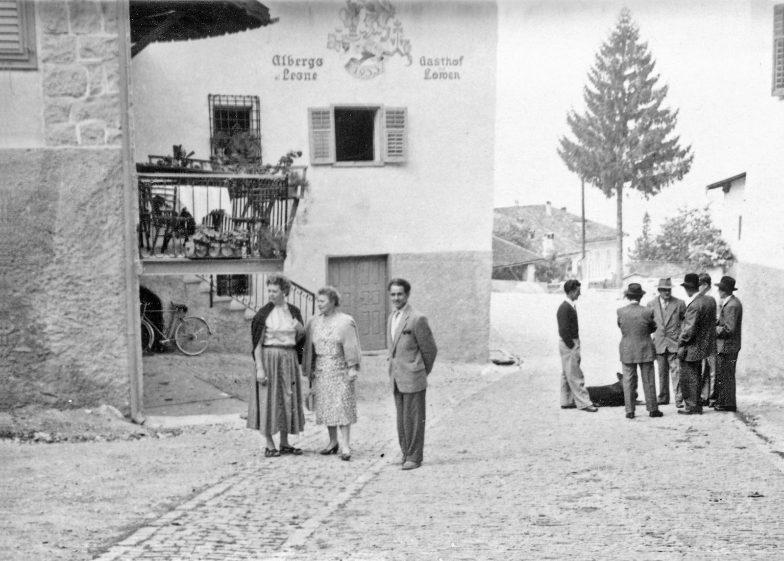 Historische Ansicht – Gasthof Goldener Löwe, Montan