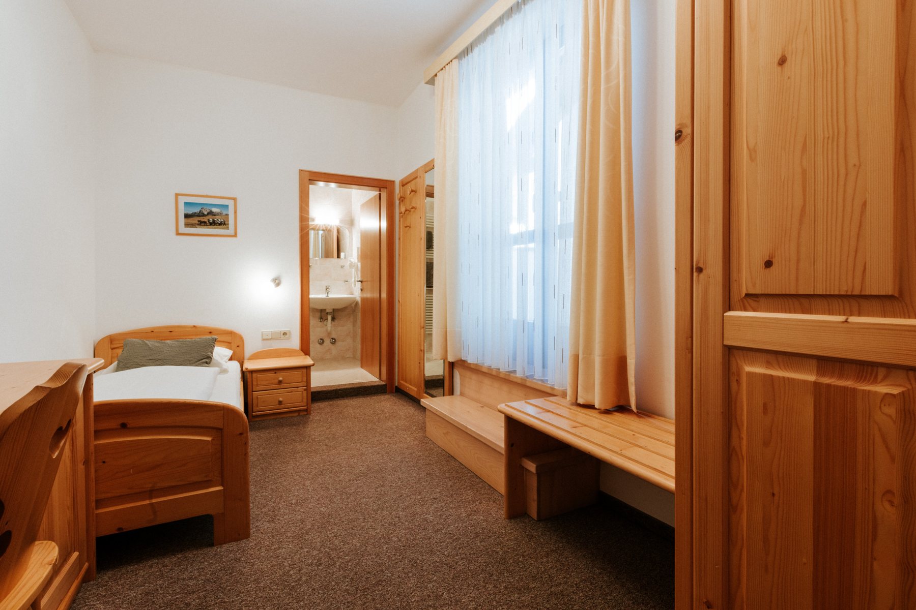 Einzelzimmer – Gasthof Goldener Löwe, Montan
